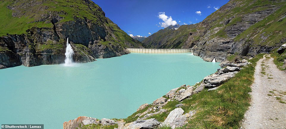 The highlight of Kate's trip is an e-bike adventure that begins at Mauvoisin Dam, pictured.  According to Kate, it's 