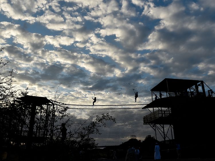 Walk on the net in Hatta