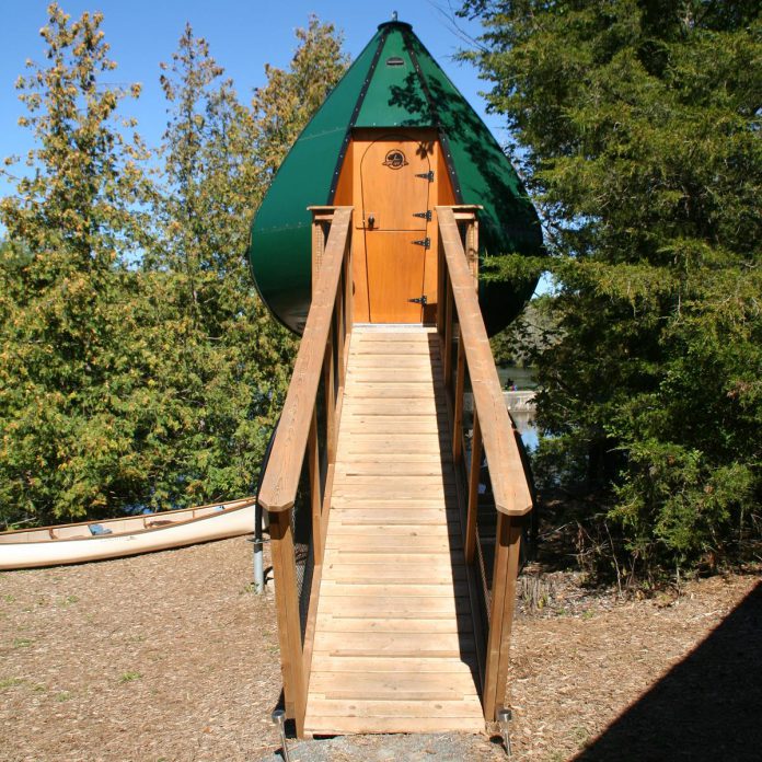 An Ôasis capsule available for reservation at the Parks Canada campsite at Locks 9 and 10 along the Trent-Severn Waterway. (Photo: Jenn McCallum)