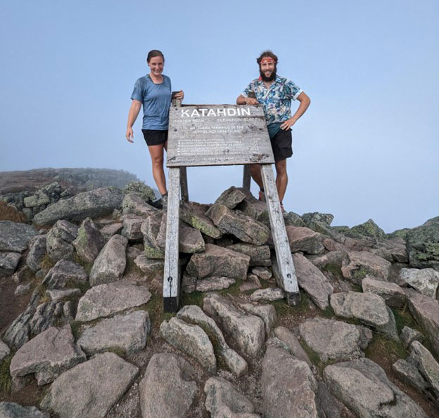 at the top of Katahdin